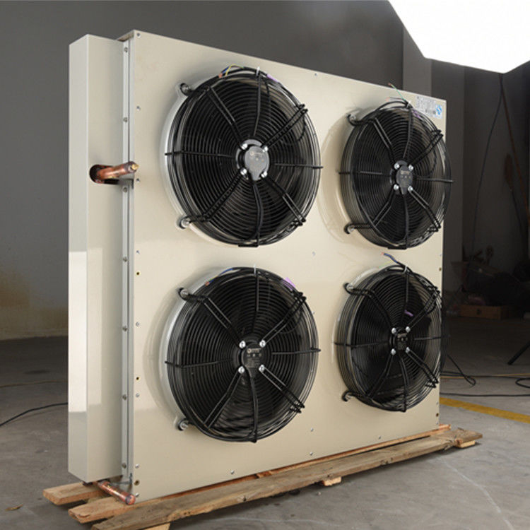 A vertical side mounted condenser with good air guiding effect and beautiful appearance, suitable for refrigerants such as R404A, R507A, R4481, R22, etc