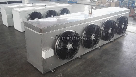 Bộ phận làm mát không khí trong phòng lạnh không gỉ 9mm cho thực phẩm làm mát bằng nước rã đông
